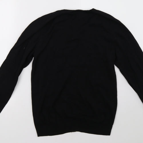 Burton Mens Black   Cardigan Jumper Size M