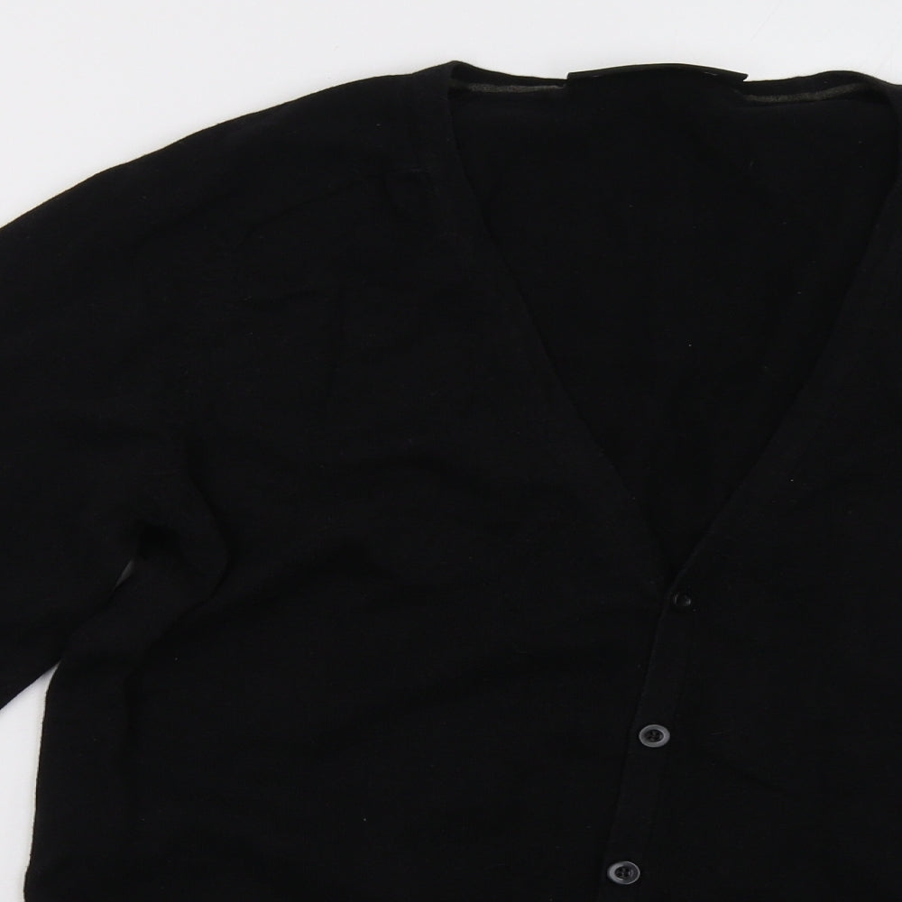 Burton Mens Black   Cardigan Jumper Size M