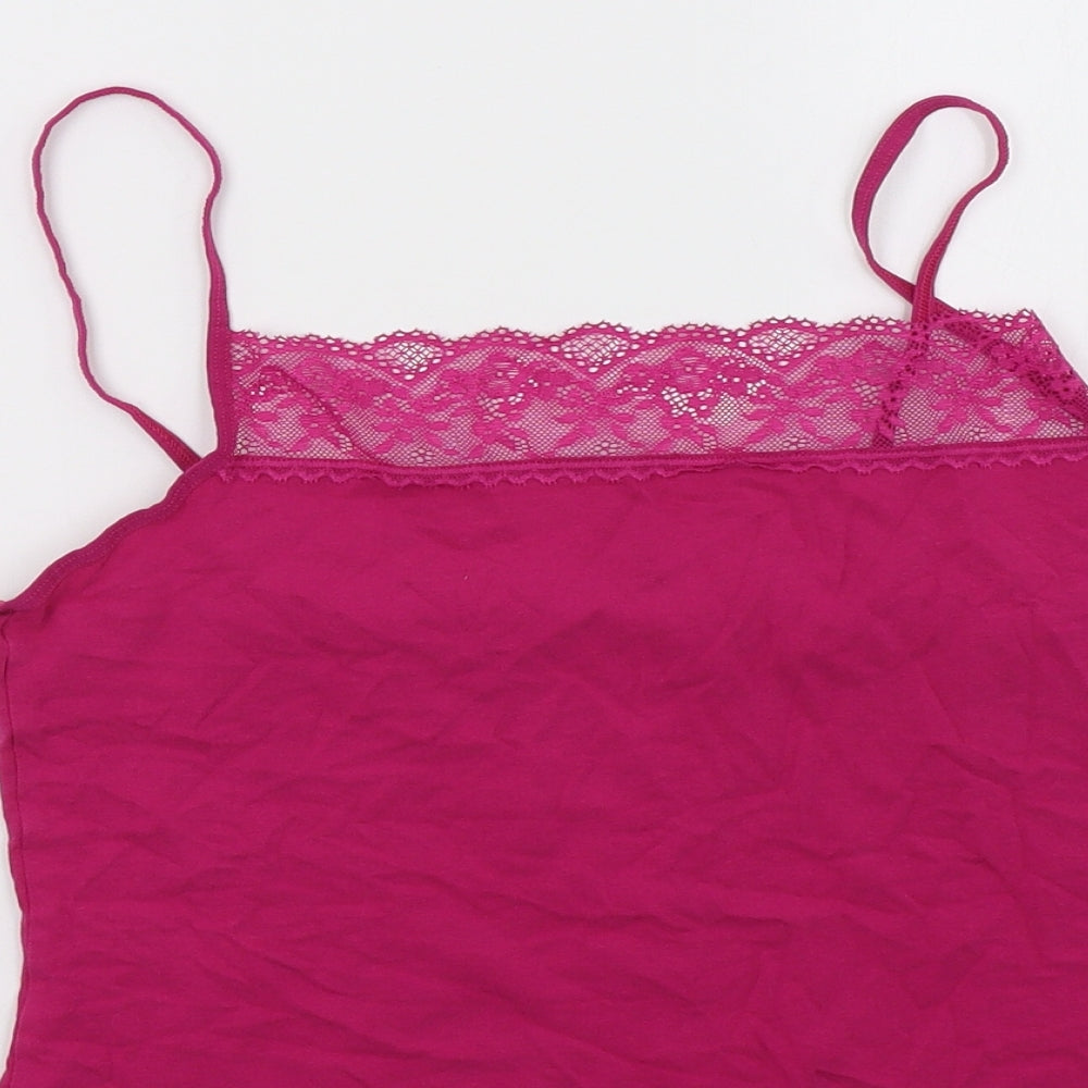Marks and Spencer Womens Pink   Basic Tank Size 20