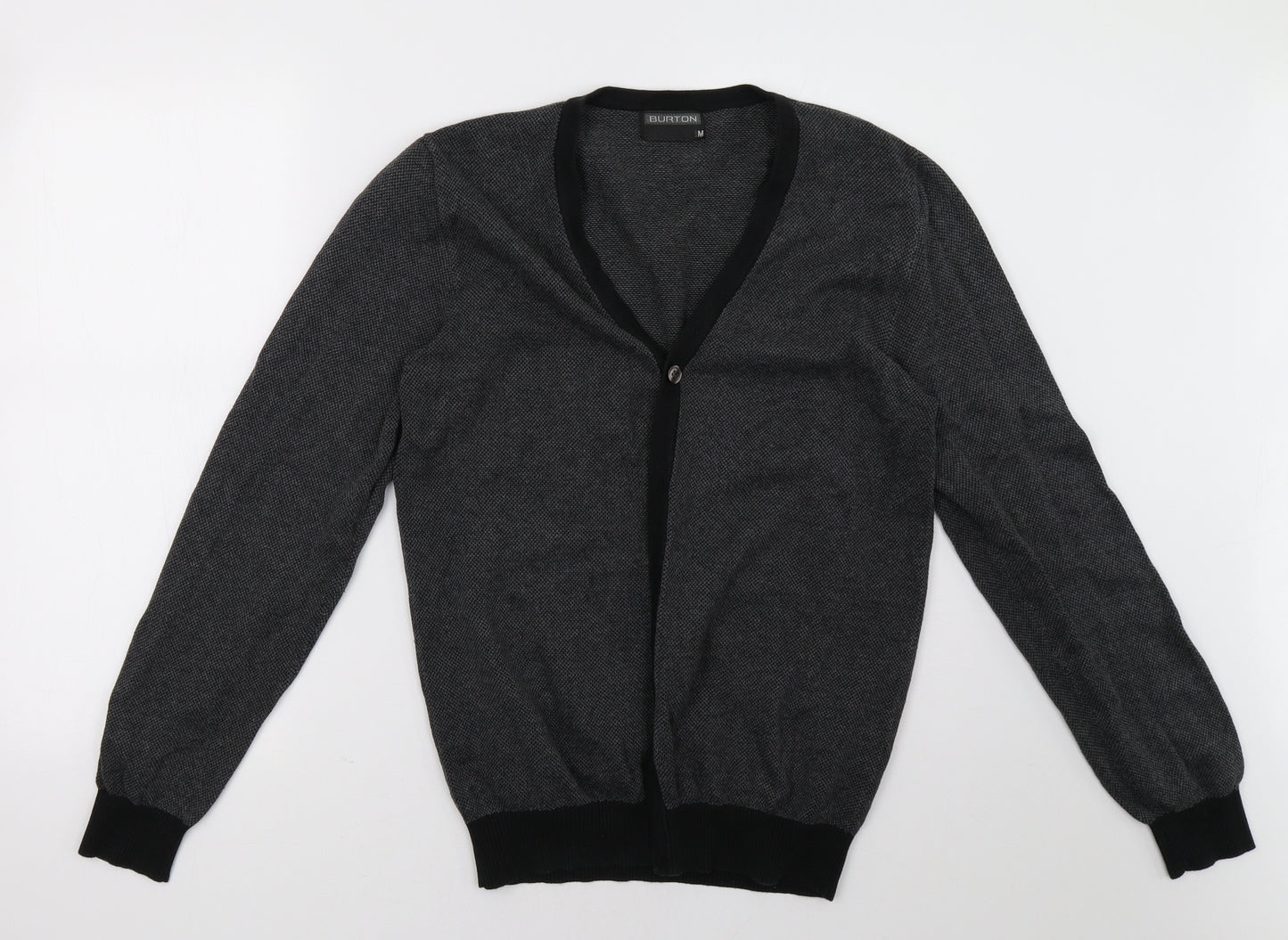 Burton Mens Grey   Cardigan Jumper Size M
