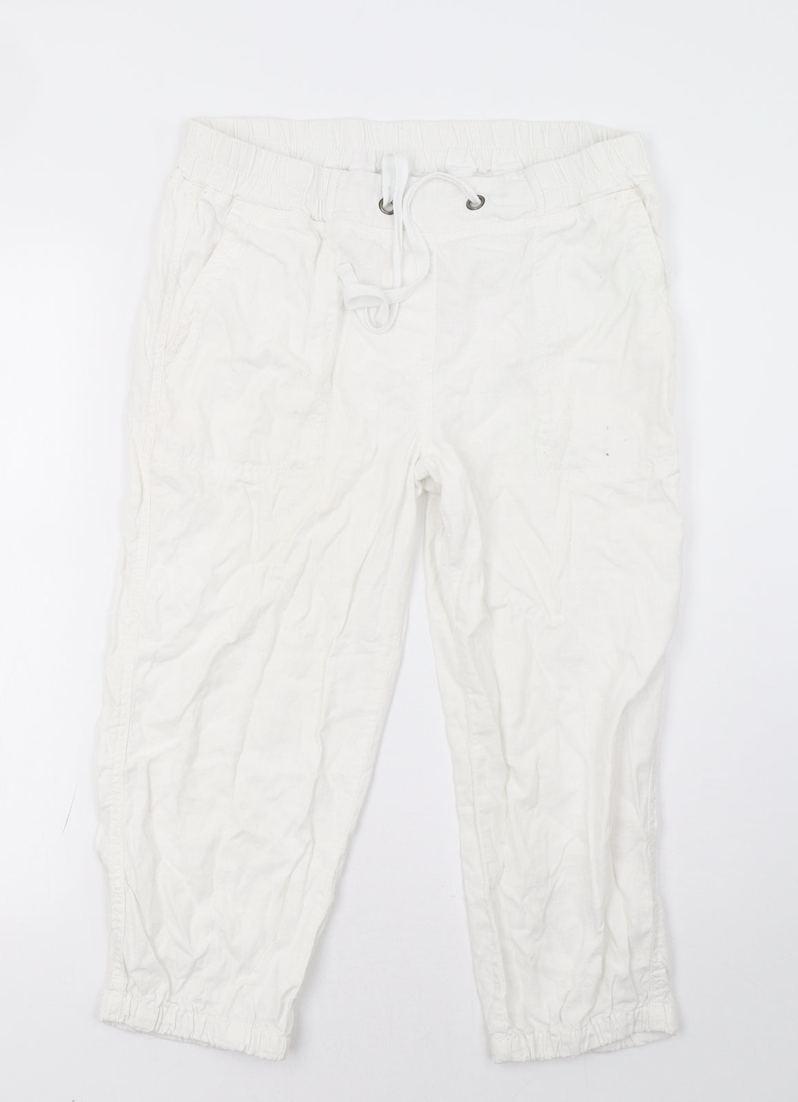 George Womens White   Trousers  Size 14 L23 in