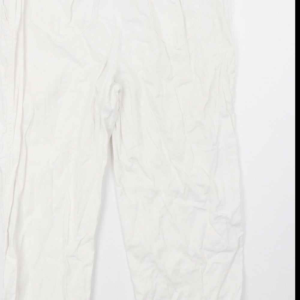 George Womens White   Trousers  Size 14 L23 in
