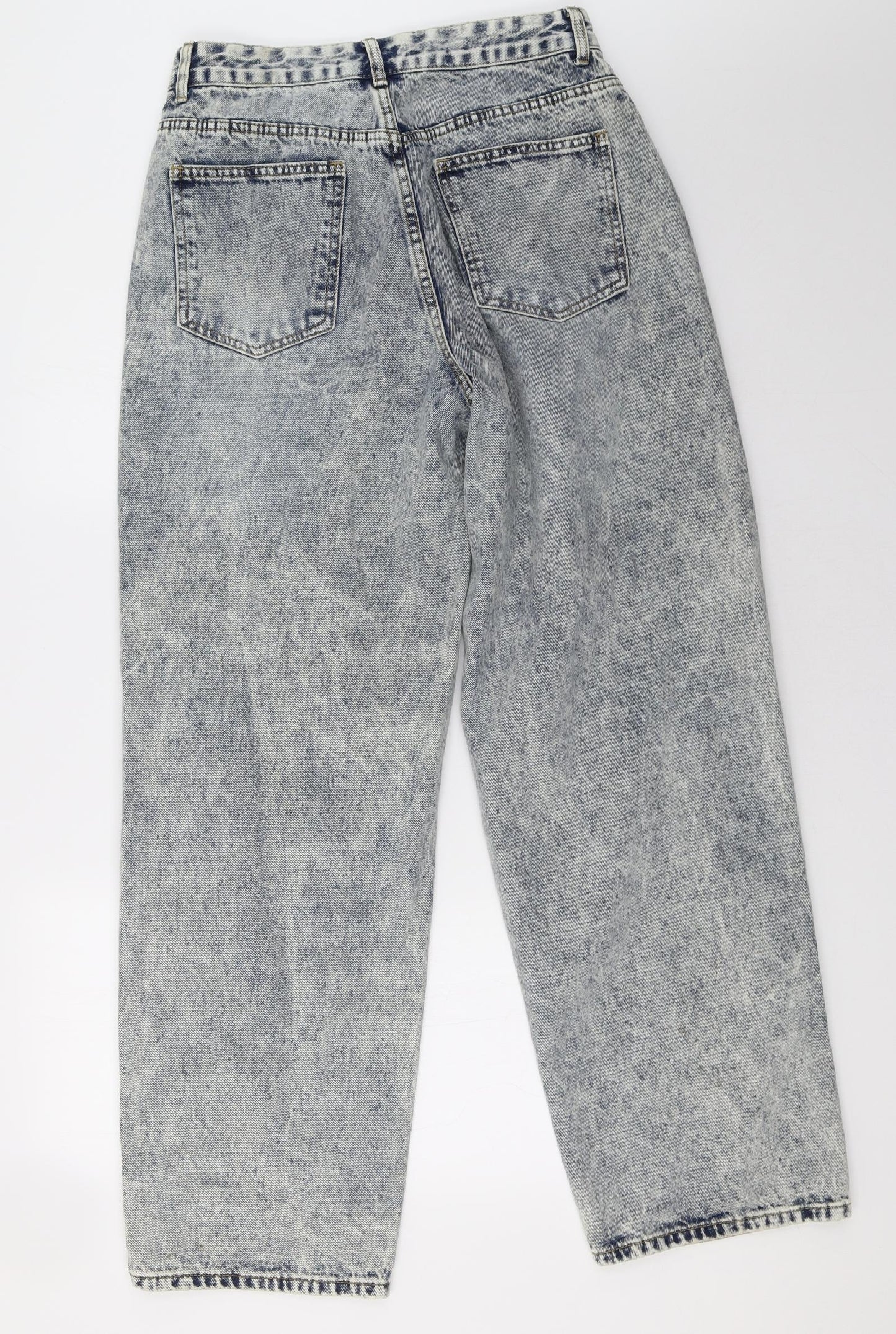 PRETTYLITTLETHING Womens Blue  Denim Mom Jeans Size 10 L32 in