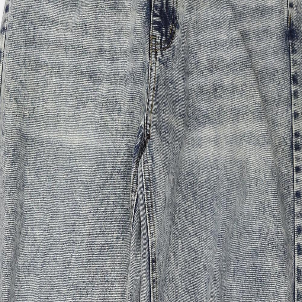 PRETTYLITTLETHING Womens Blue  Denim Mom Jeans Size 10 L32 in