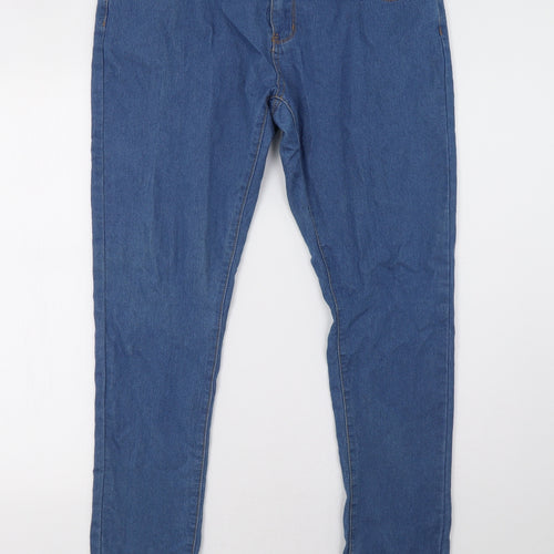 Primark Womens Blue  Denim Skinny Jeans Size 18 L32 in