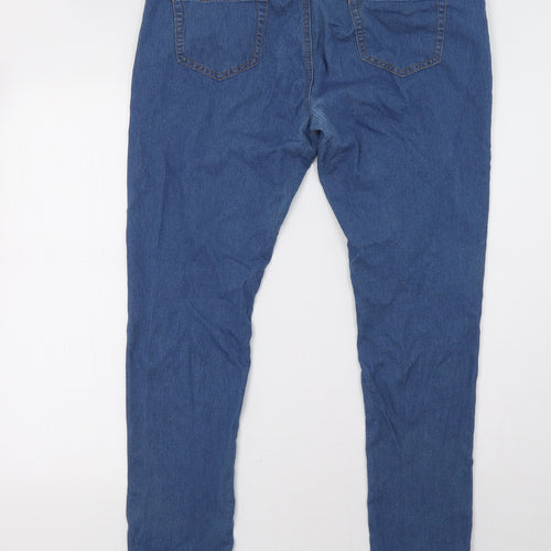 Primark Womens Blue  Denim Skinny Jeans Size 18 L32 in
