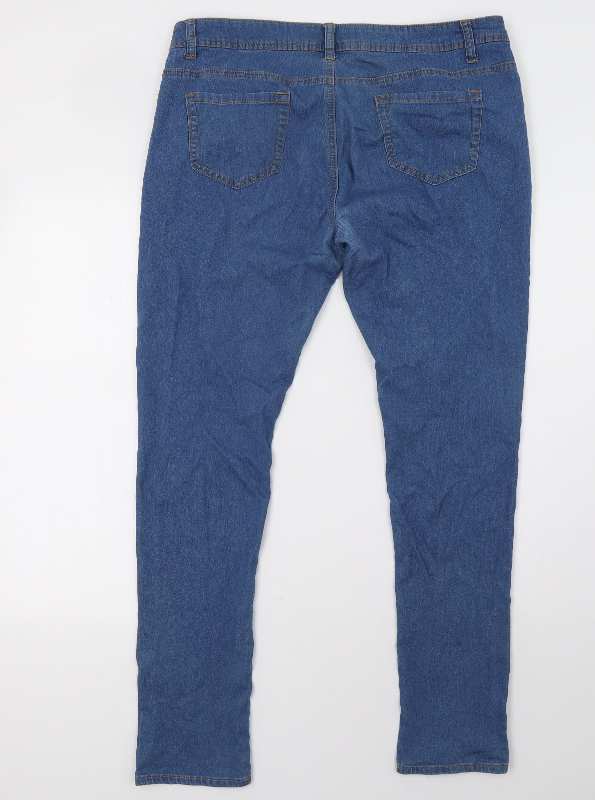 Primark Womens Blue  Denim Skinny Jeans Size 18 L32 in