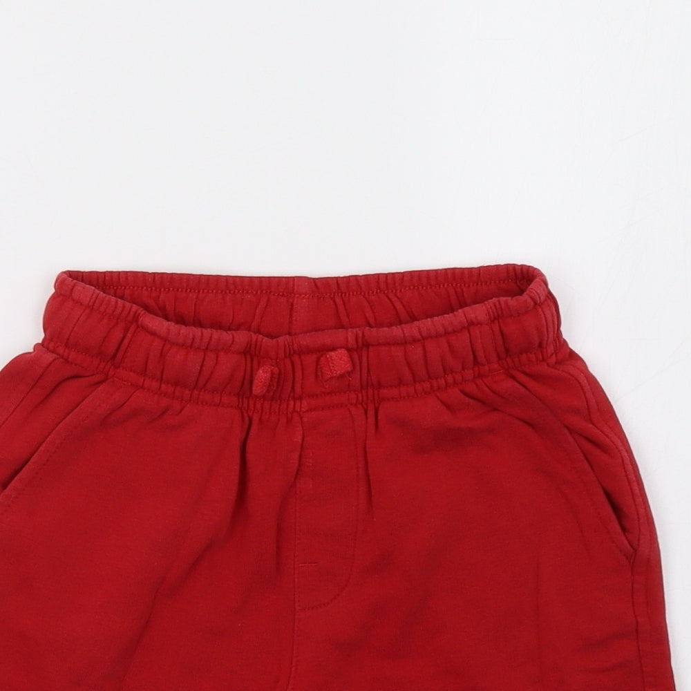 George Boys Red   Sweat Shorts Size 7-8 Years
