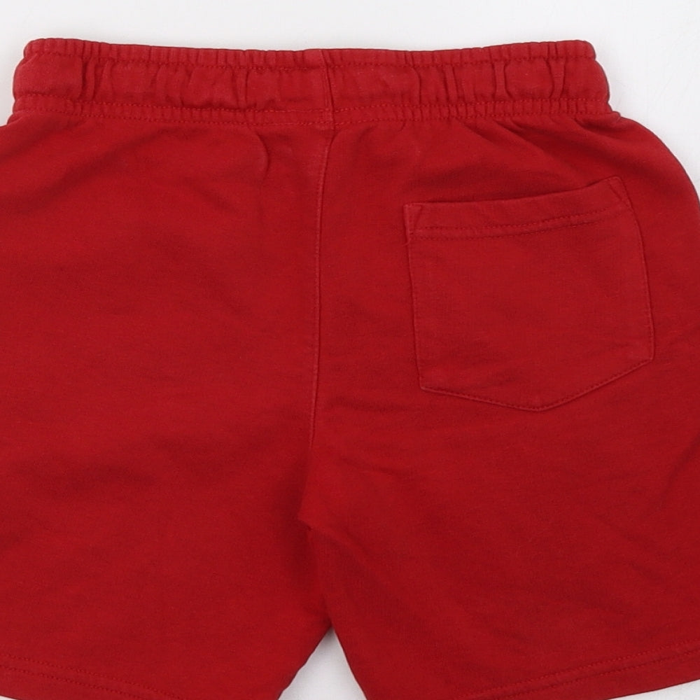 George Boys Red   Sweat Shorts Size 7-8 Years