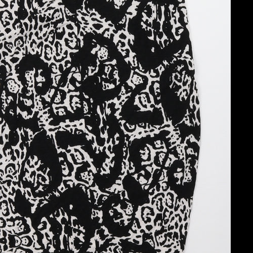 Dorothy Perkins Womens Black Geometric  Basic Tank Size 10