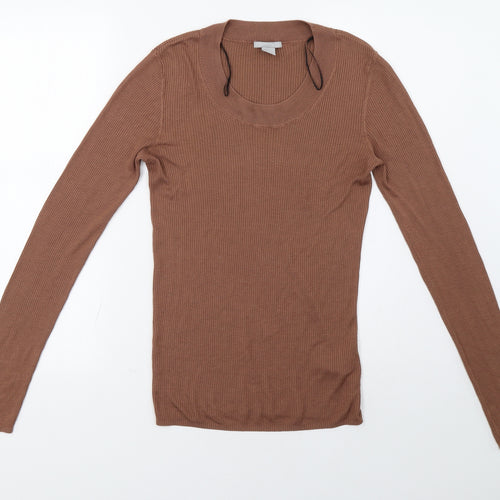 H&M Womens Brown   Pullover Sweatshirt Size M