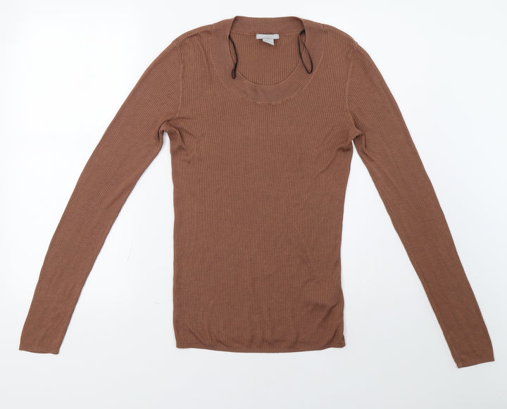 H&M Womens Brown Pullover Sweatshirt Size M