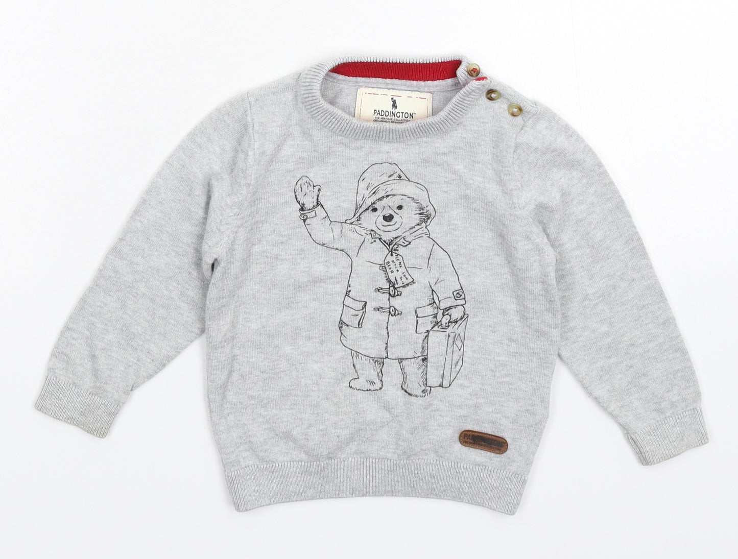 Marks and Spencer Baby Grey  Knit Pullover Jumper Size 9-12 Months