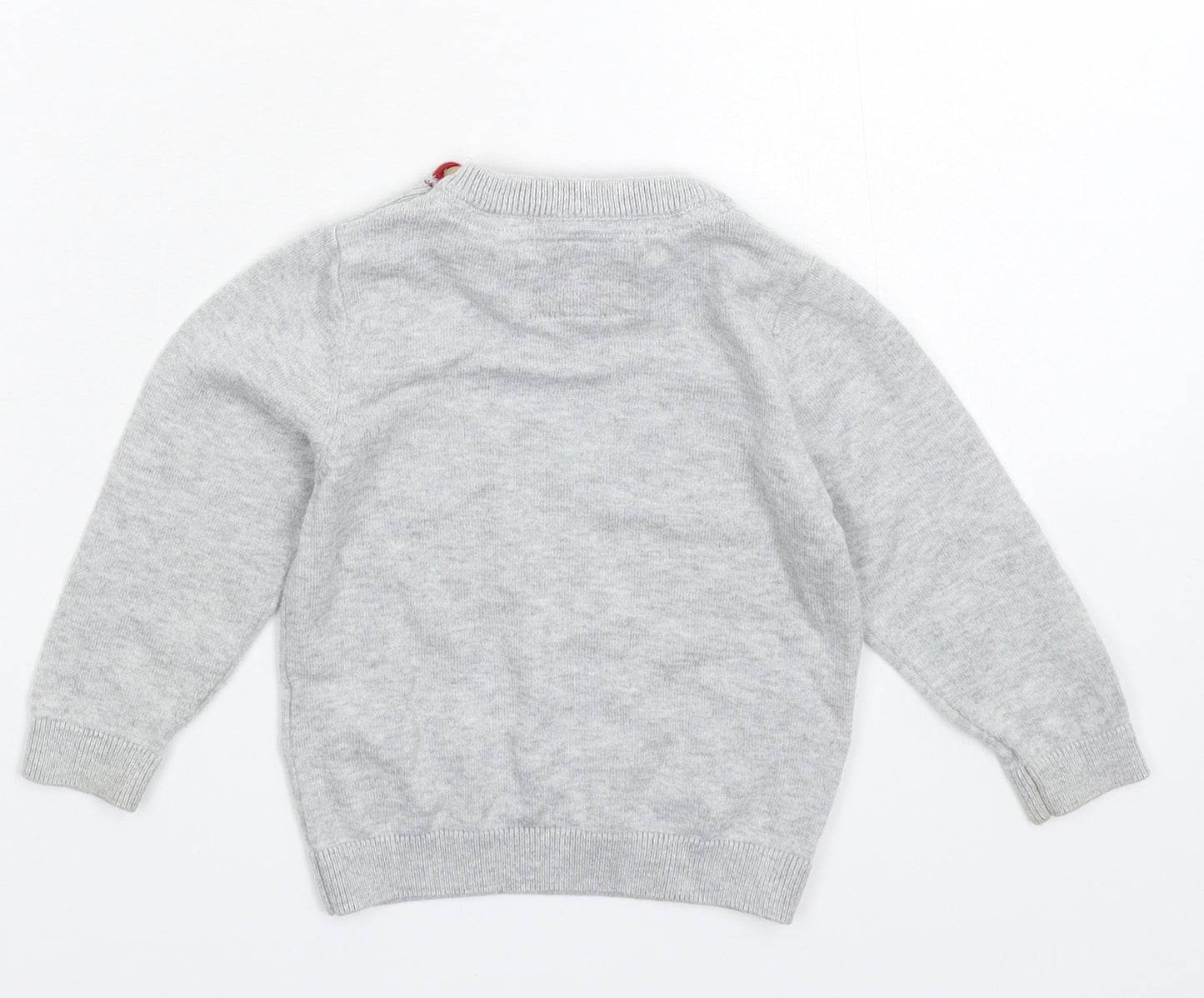Marks and Spencer Baby Grey  Knit Pullover Jumper Size 9-12 Months