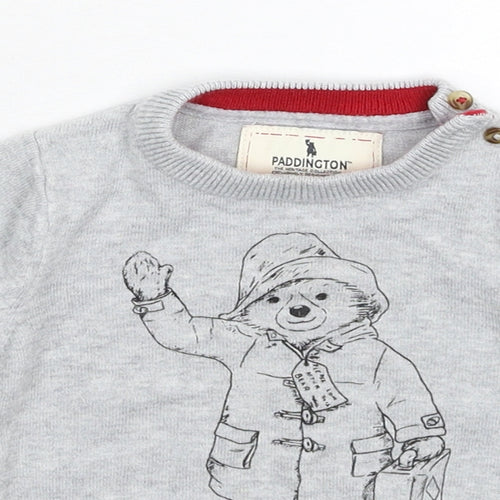 Marks and Spencer Baby Grey  Knit Pullover Jumper Size 9-12 Months