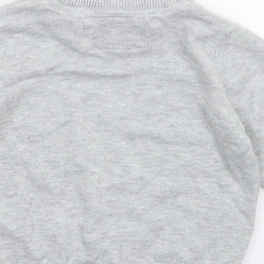 Marks and Spencer Baby Grey  Knit Pullover Jumper Size 9-12 Months