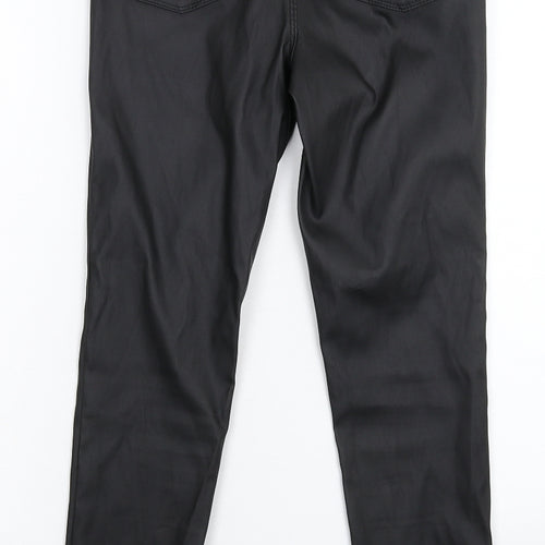 Denim & Co. Womens Black   Jegging Leggings Size 8 L28 in