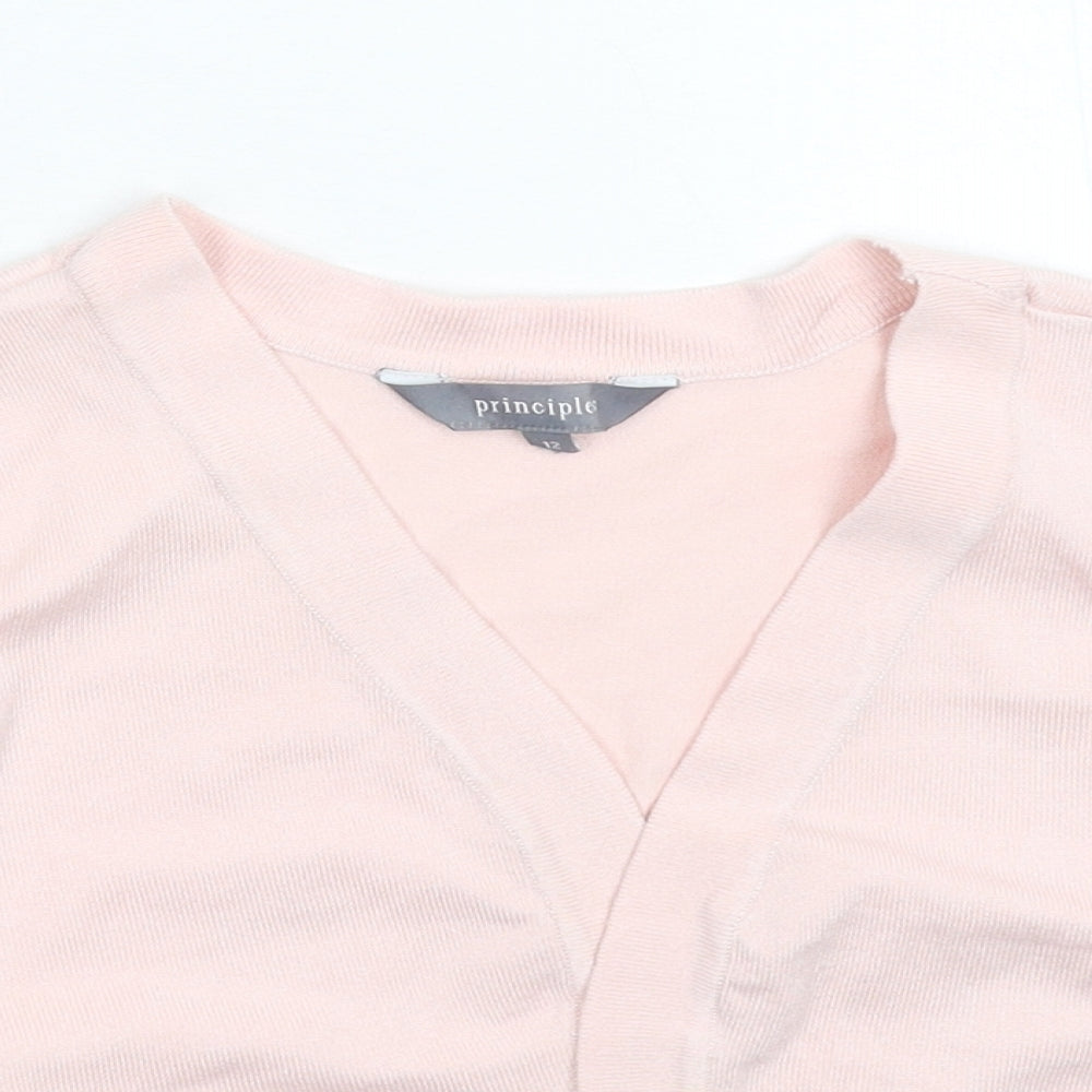 Principles Womens Pink  Knit Cardigan Jumper Size 12