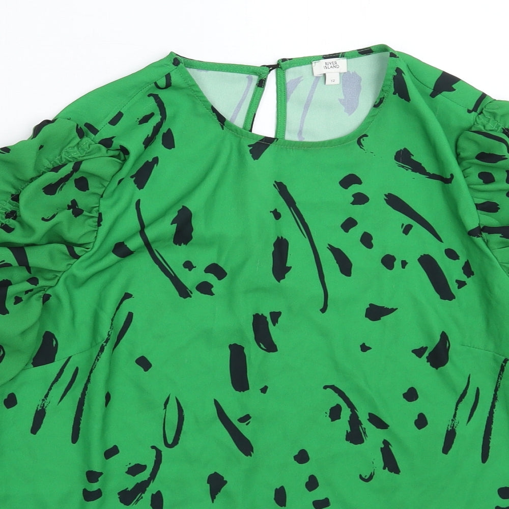 River Island Womens Green   Basic Blouse Size 12