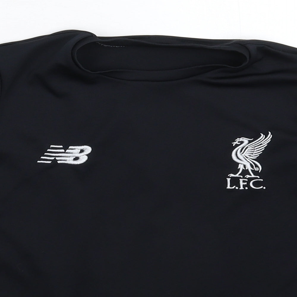 New Balance Boys Black   Jersey T-Shirt Size S