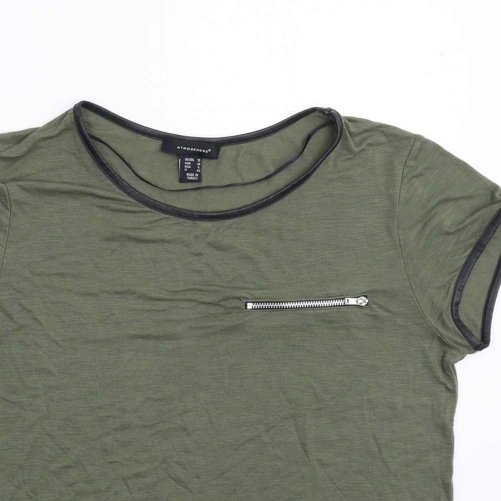 Atmosphere Womens Grey   Basic T-Shirt Size 10