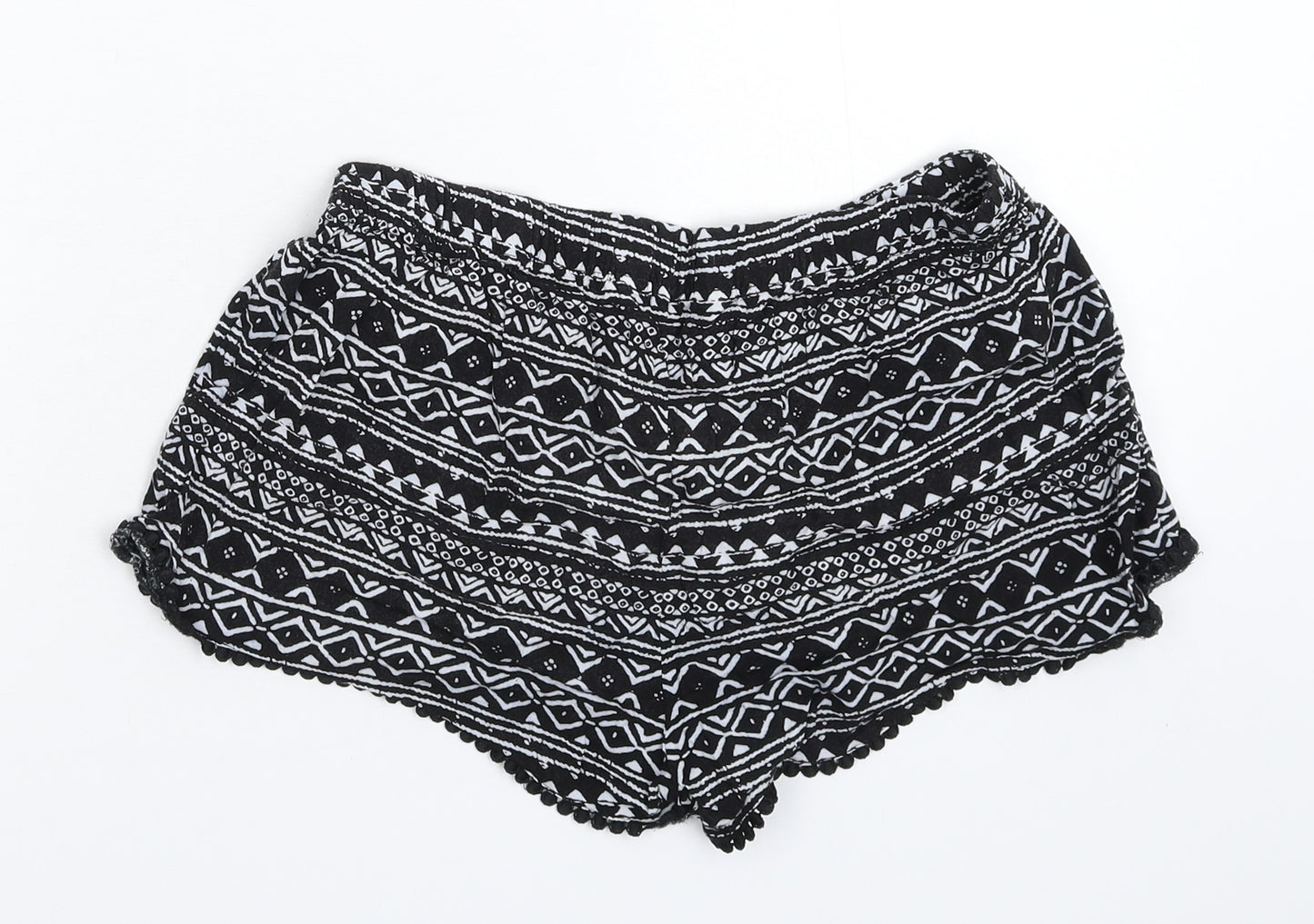 Primark Womens Black Geometric  Cami Sleep Shorts Size 12