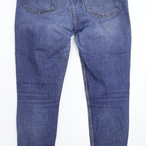 H&M Womens Blue  Denim Skinny Jeans Size 32 in L26 in