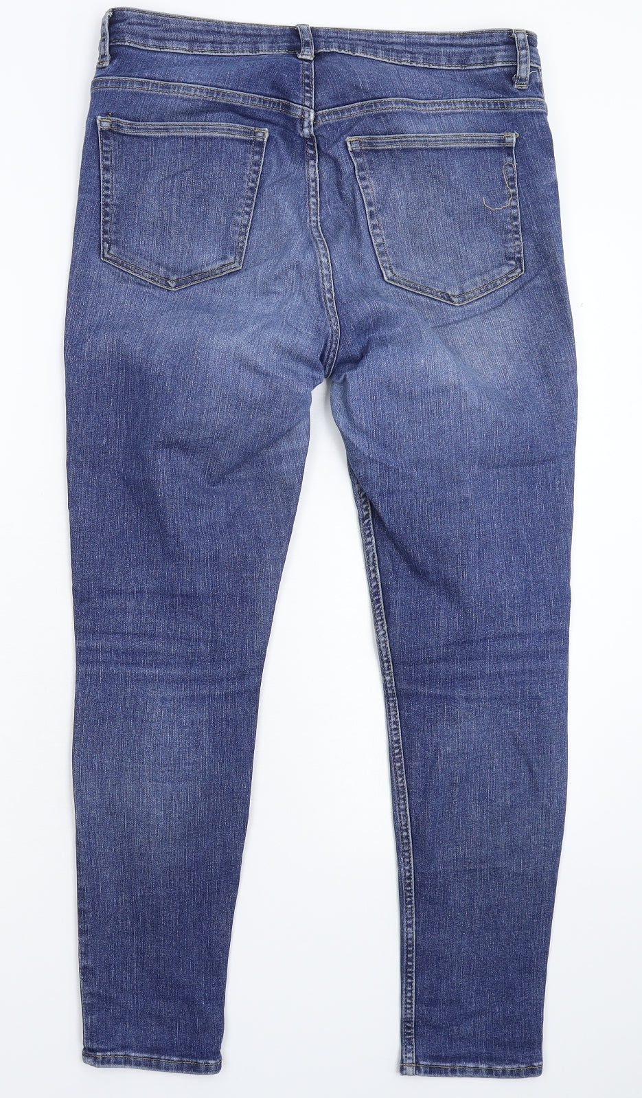 H&M Womens Blue  Denim Skinny Jeans Size 32 in L26 in