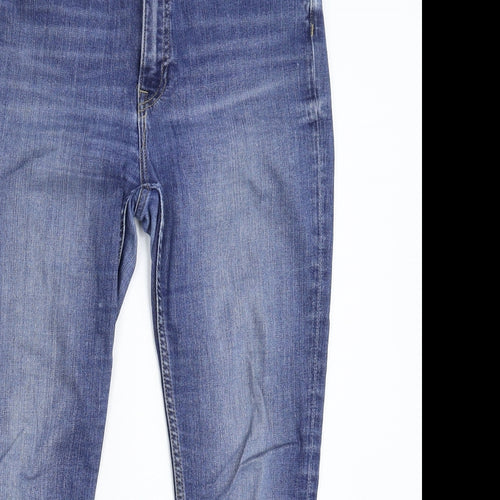 H&M Womens Blue  Denim Skinny Jeans Size 32 in L26 in