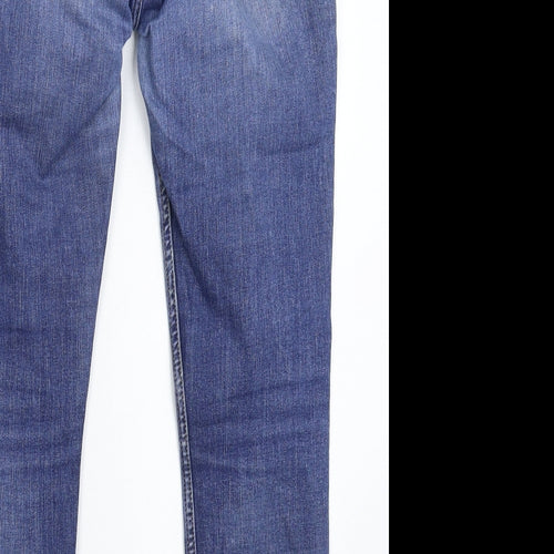 H&M Womens Blue  Denim Skinny Jeans Size 32 in L26 in