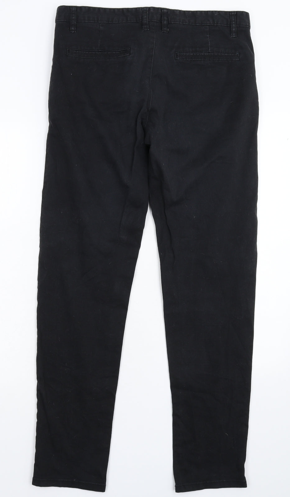 Primark Mens Black   Chino Trousers Size 32 L32 in