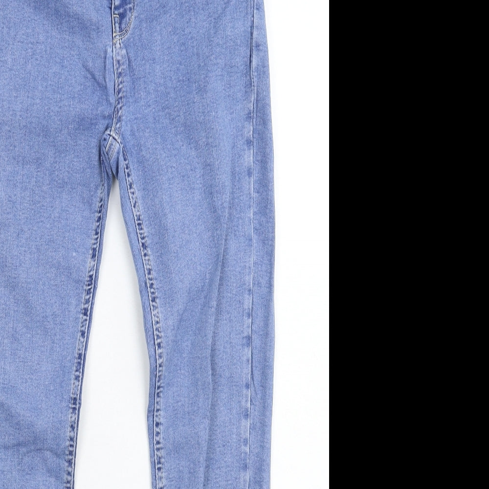 Pull&Bear Womens Blue  Denim Skinny Jeans Size 14 L26 in