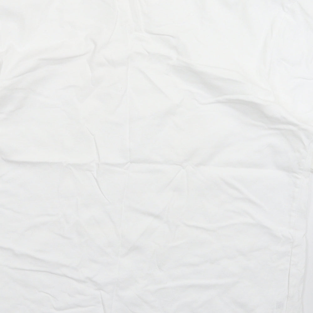 Easy Mens White    T-Shirt Size M