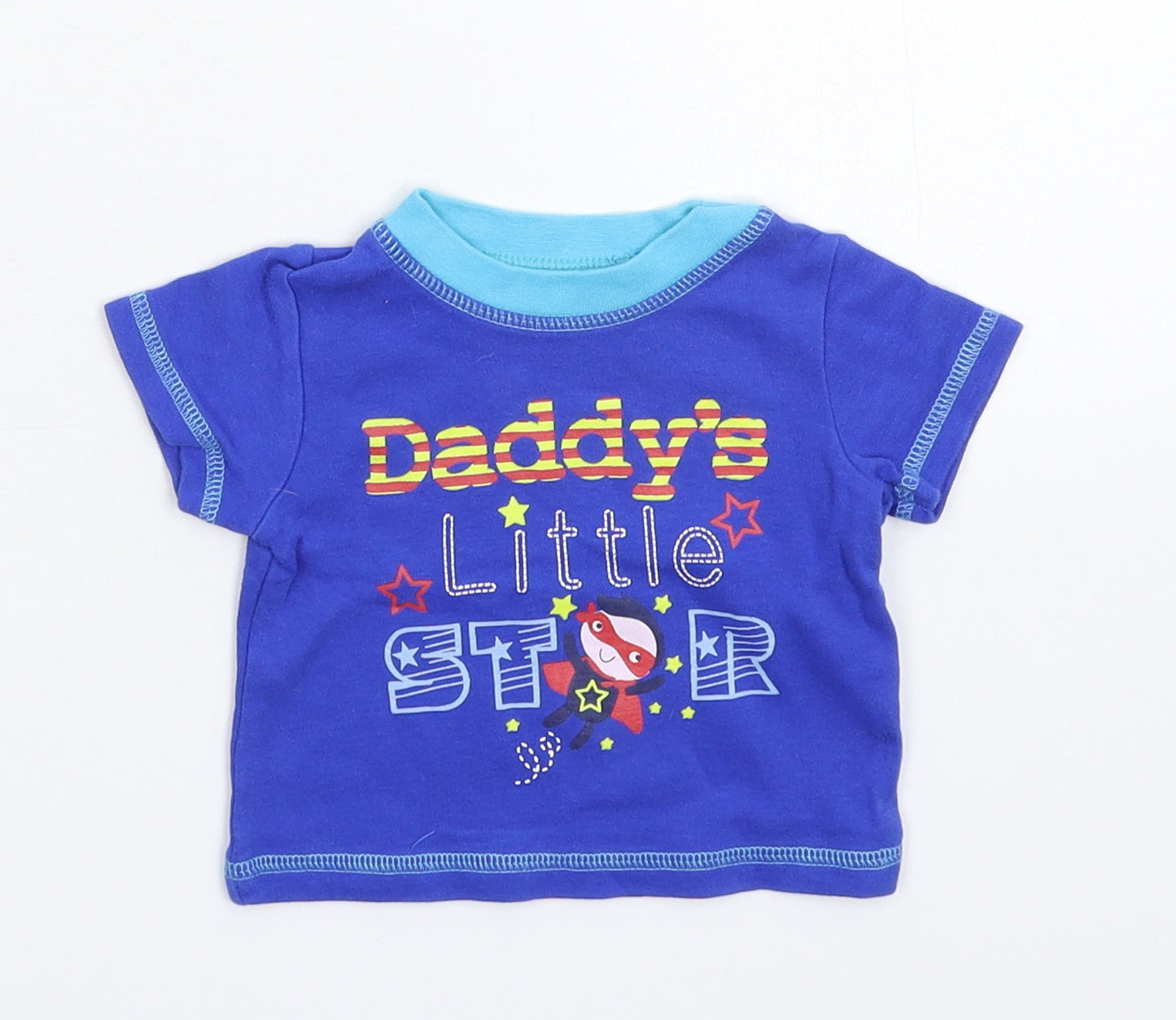 George Baby Blue   Basic T-Shirt Size 0-3 Months