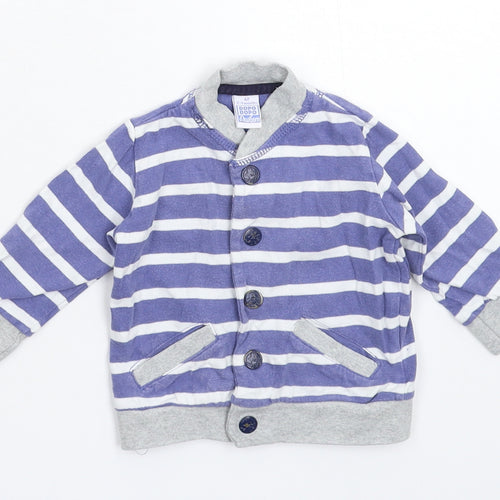 Dopo Dopo Baby Blue Striped  Jacket  Size Newborn