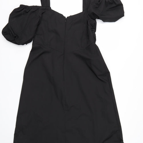 Preworn Womens Black   Tank Dress  Size L
