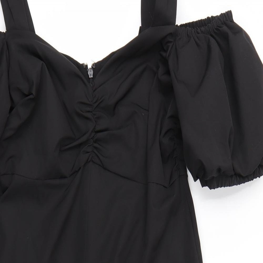 Preworn Womens Black   Tank Dress  Size L