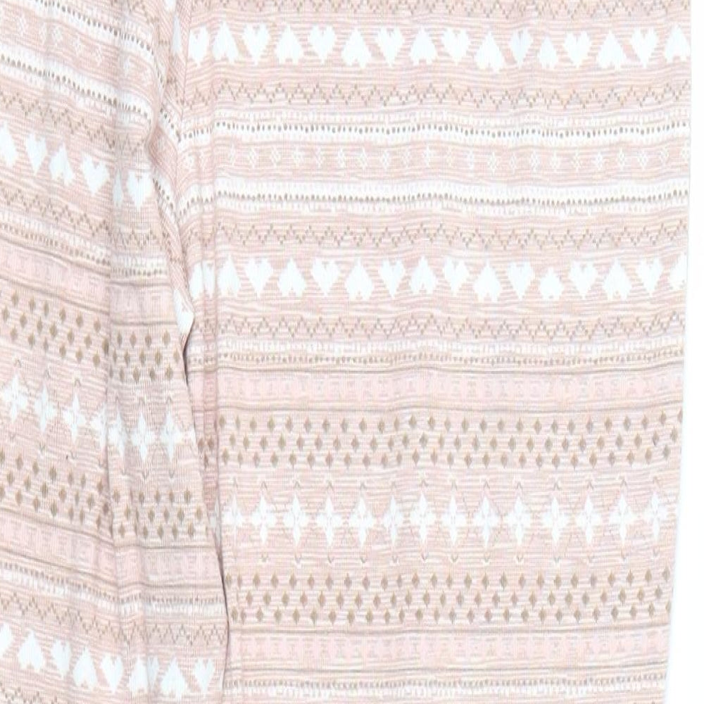 Matalan Womens Pink Fair Isle  Cami Pyjama Pants Size M