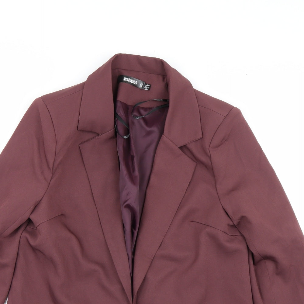 Missguided Womens Purple   Jacket Suit Size 8