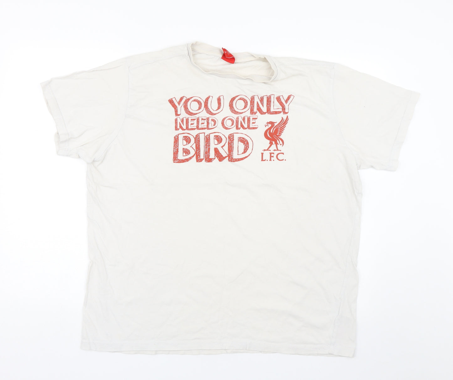 LFC Mens White    T-Shirt Size XL  - Liverpool FC