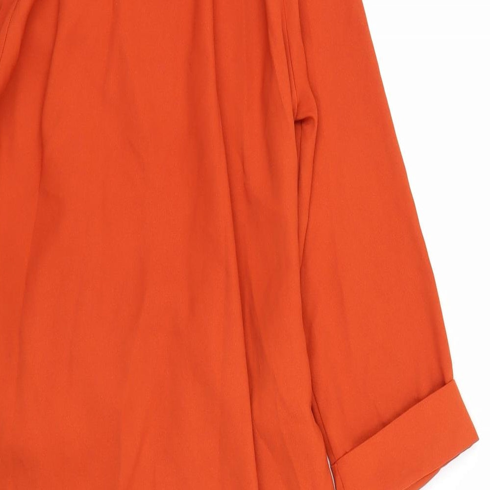 River Island Womens Orange   Shirt Dress  Size 10