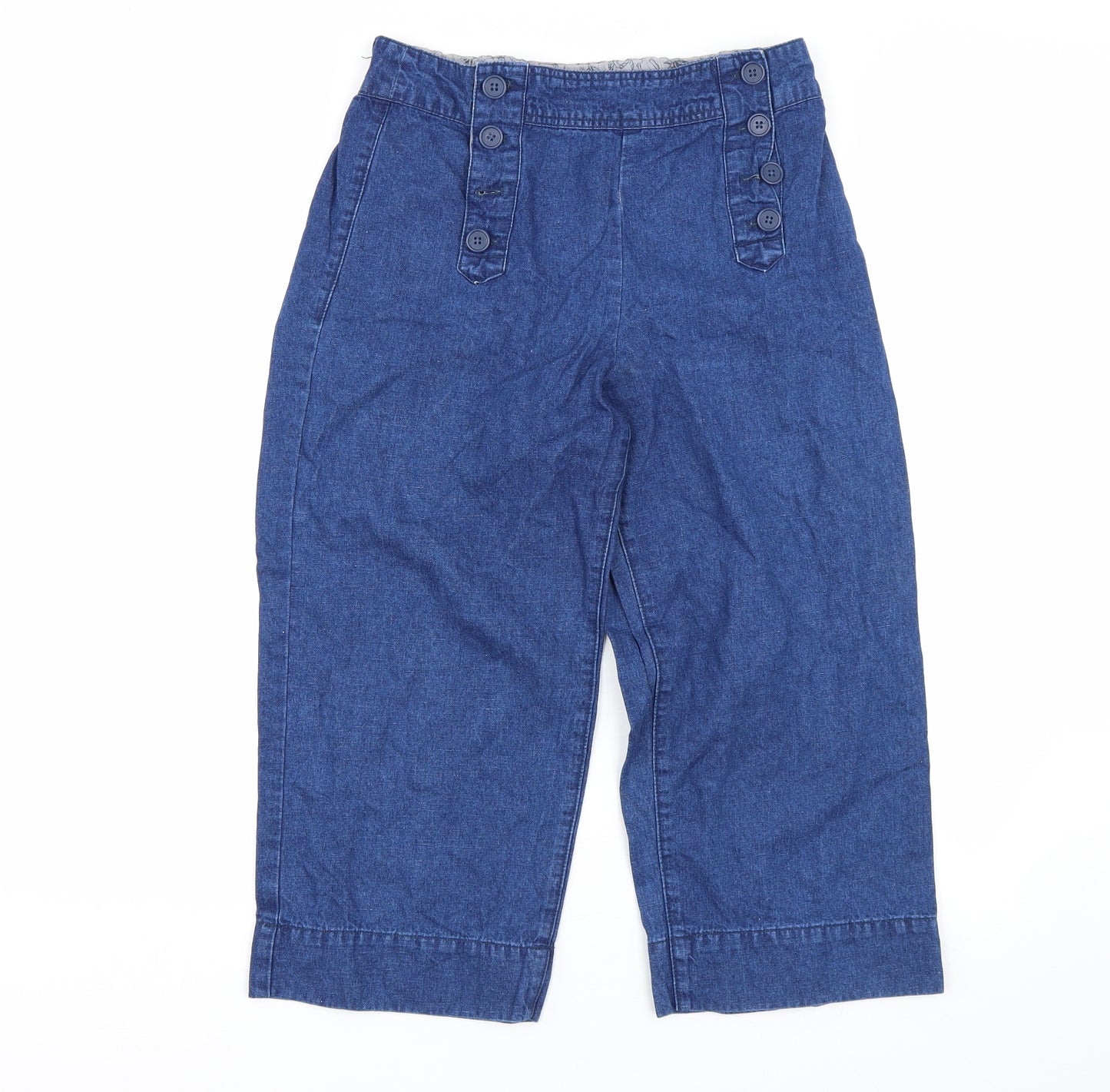 seasonal Cornwall Womens Blue   Bermuda Shorts Size 10
