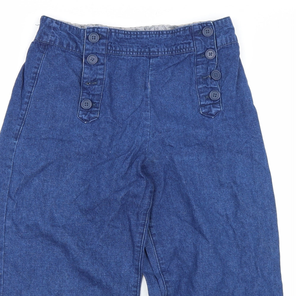 seasonal Cornwall Womens Blue   Bermuda Shorts Size 10