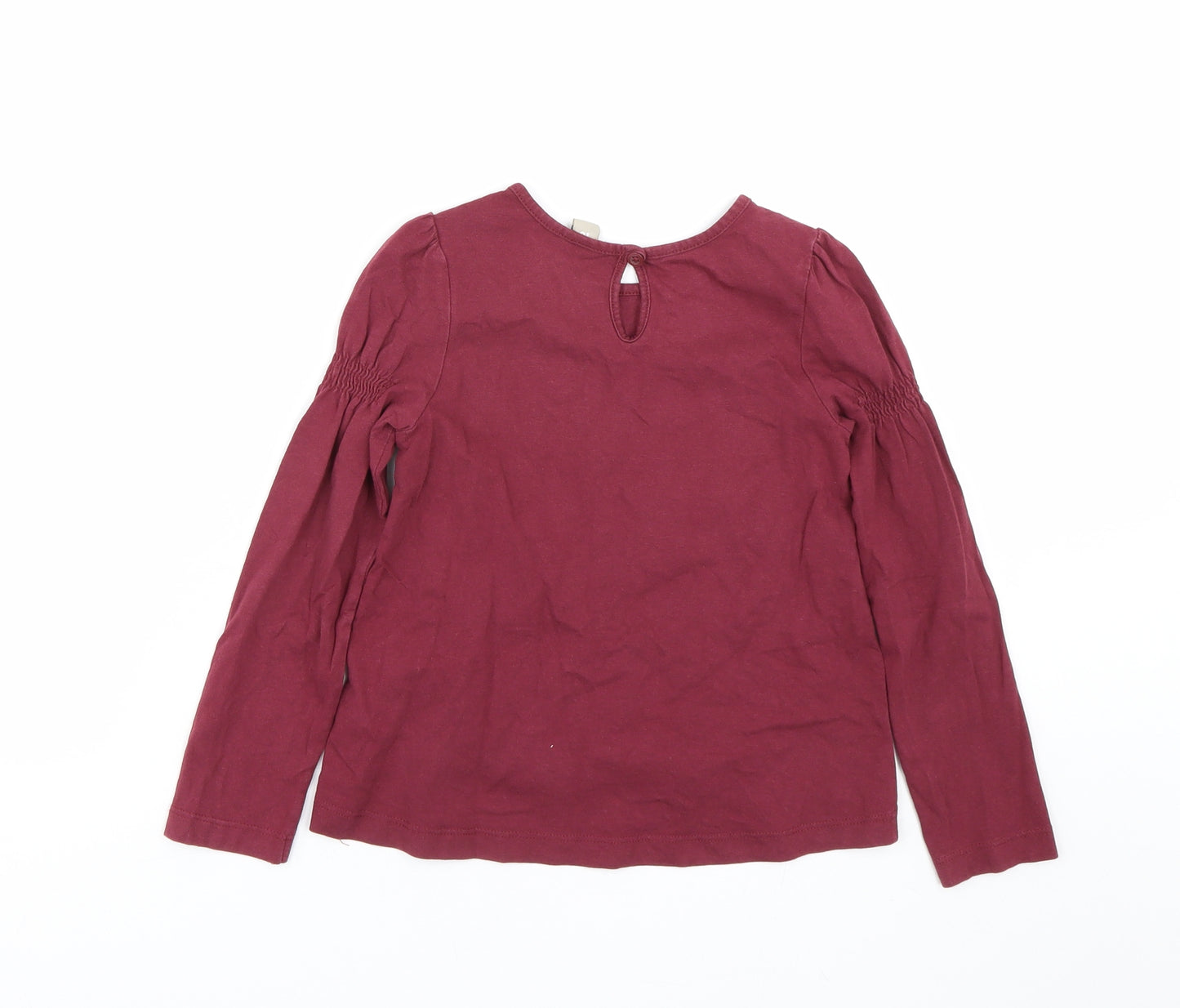 TU Girls Red   Basic T-Shirt Size 6 Years