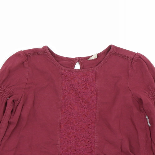 TU Girls Red   Basic T-Shirt Size 6 Years