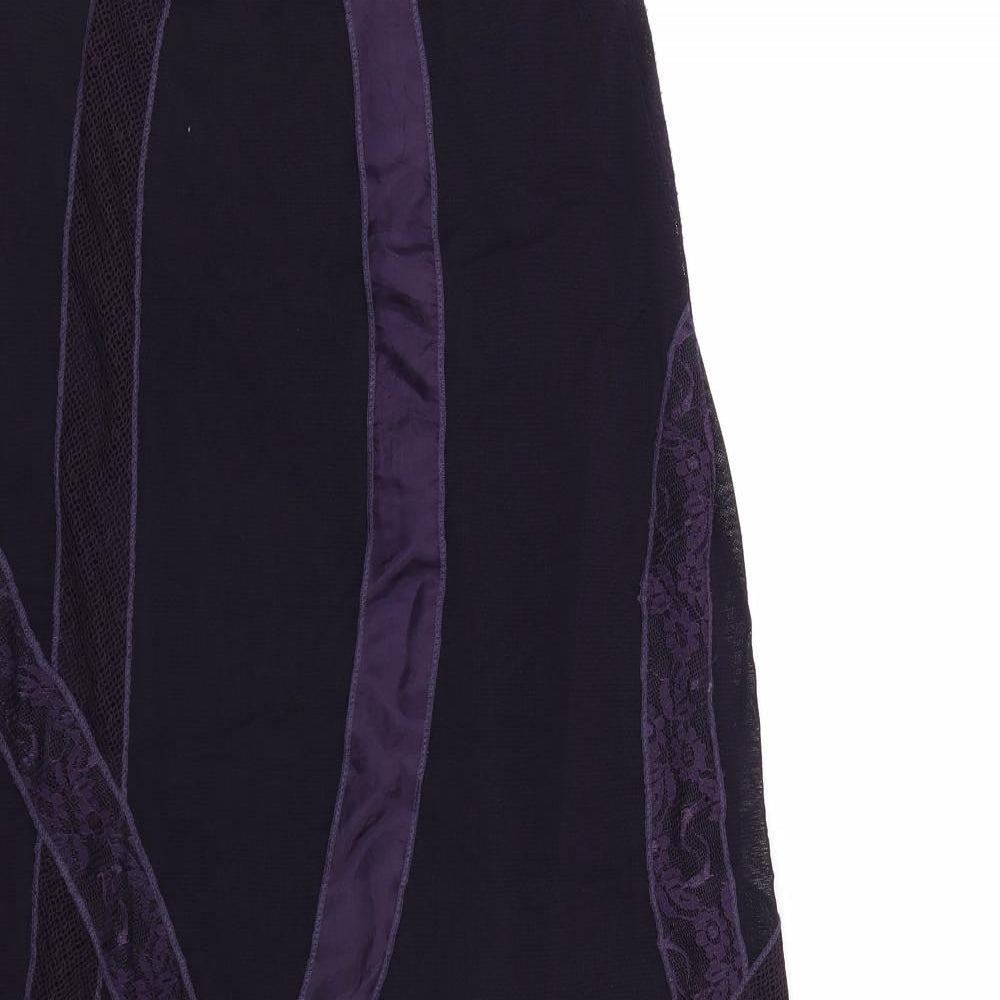 Per Una Womens Purple   Trumpet Skirt Size 14