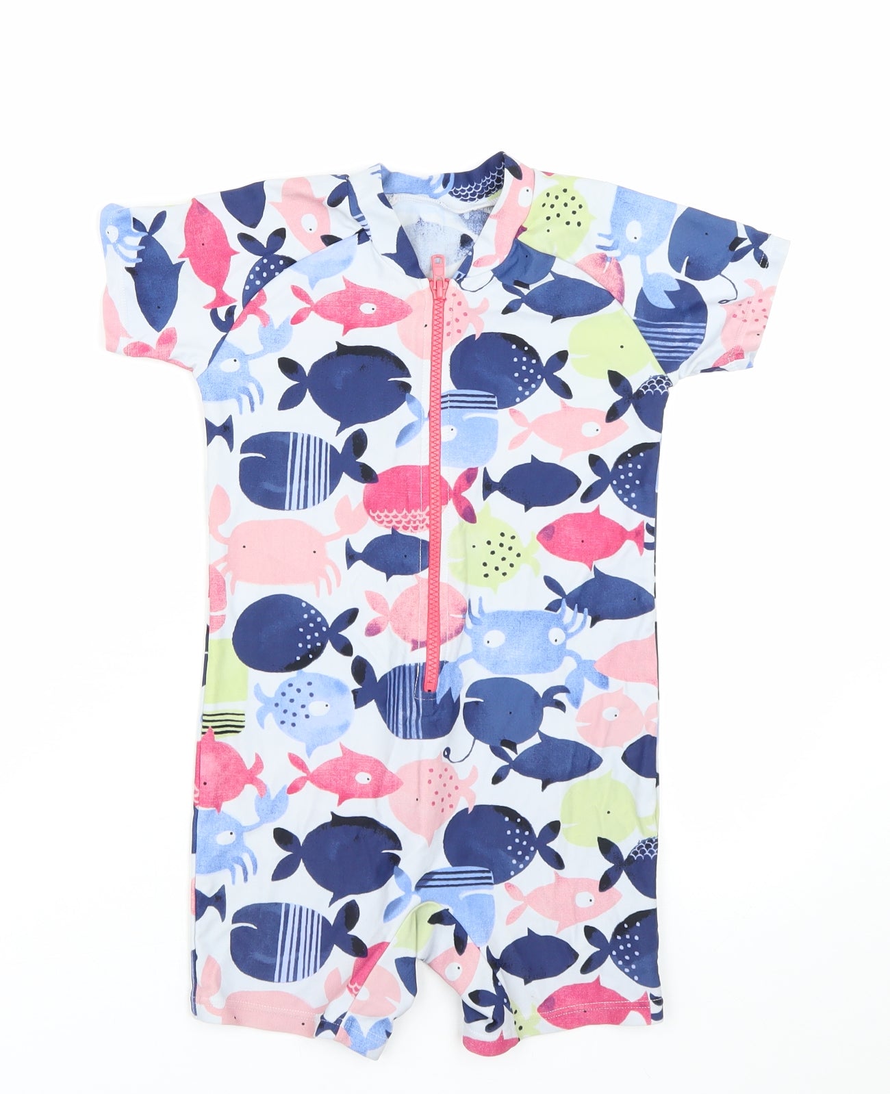 NEXT Boys Multicoloured Animal Print  Jersey T-Shirt Size 4-5 Years  - Wetsuit