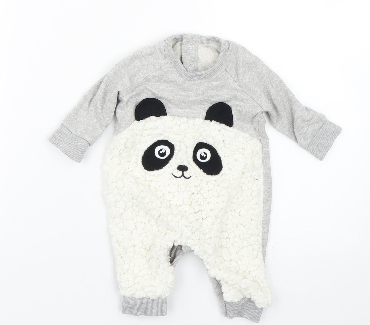 George Baby Grey   Babygrow One-Piece Size 0-3 Months
