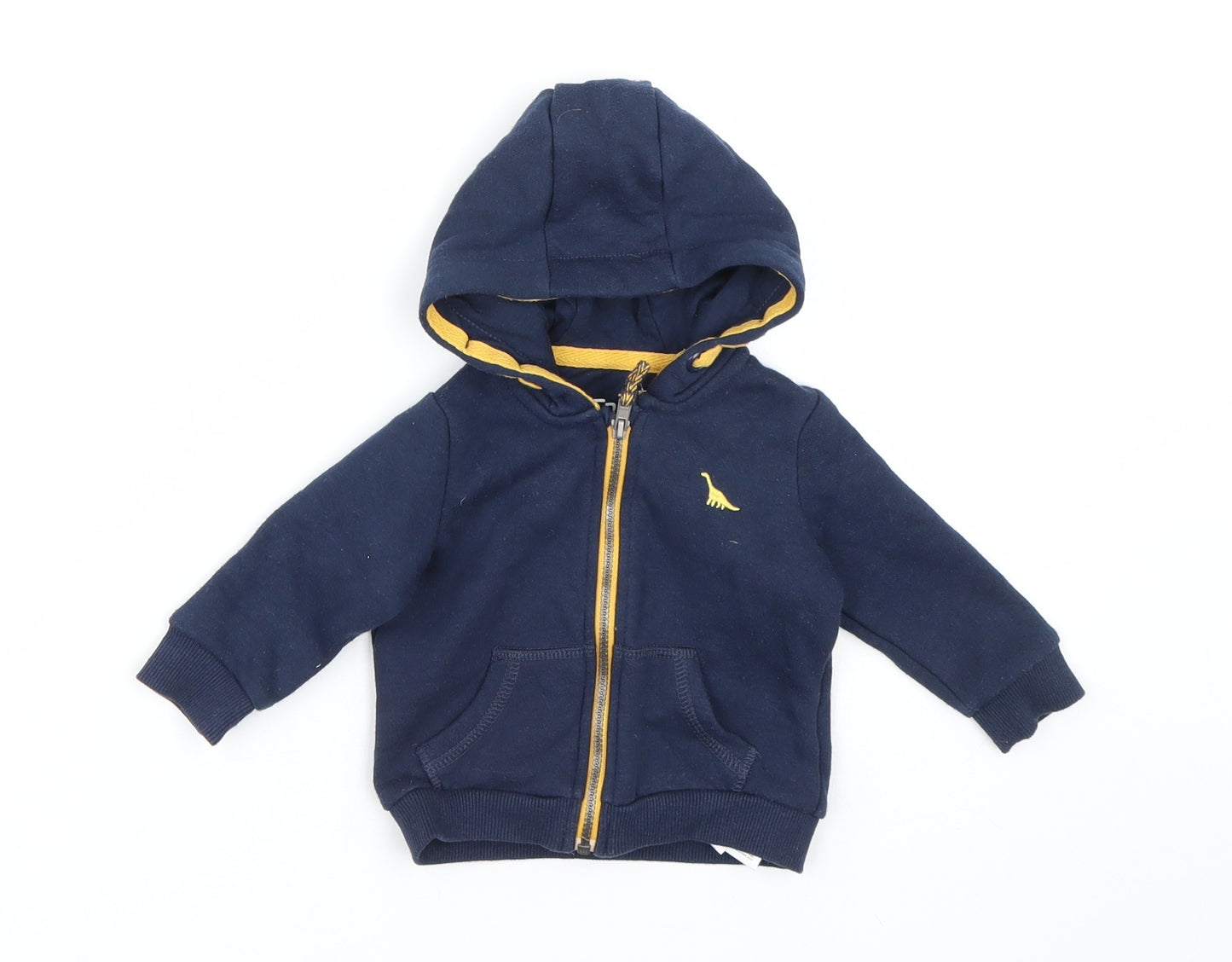 F&F Boys Blue   Full Zip Jumper Size 0-3 Months