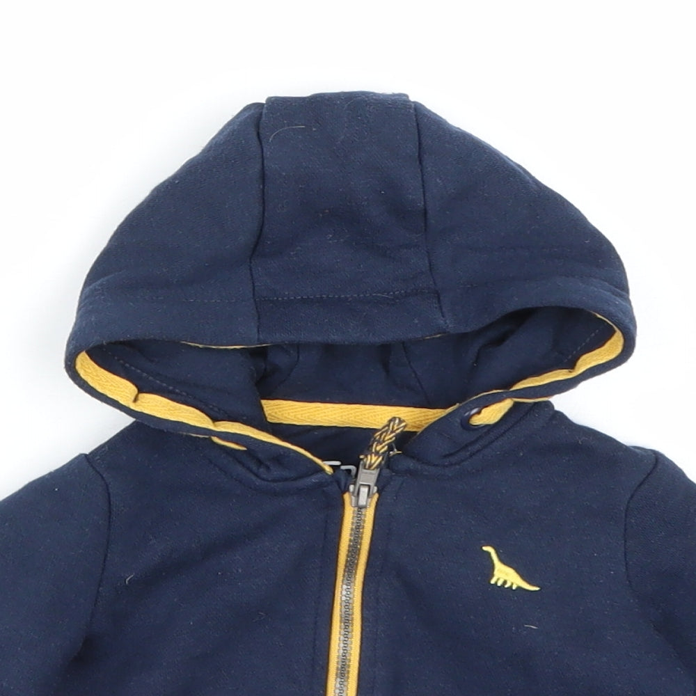 F&F Boys Blue   Full Zip Jumper Size 0-3 Months